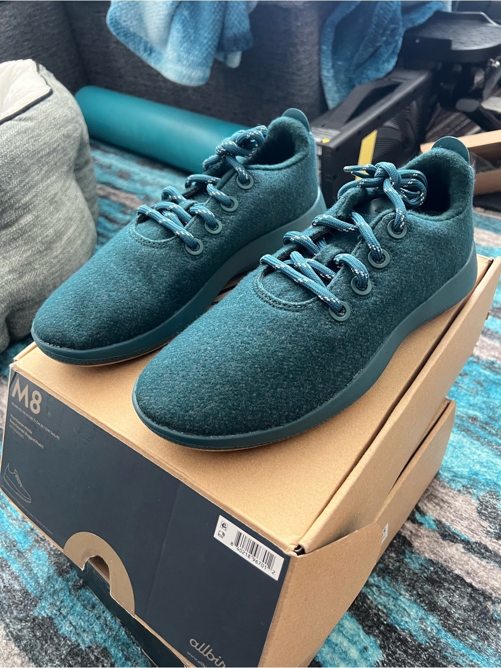 Allbirds Men’s Wool Runners - Teal Green
